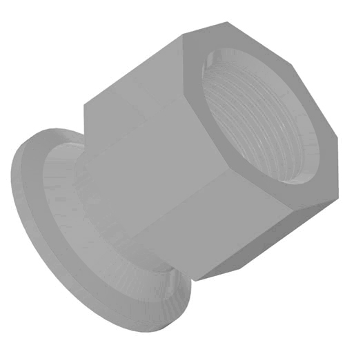 PVC-U ISO Clamp mit Gewindemuffenanschluß